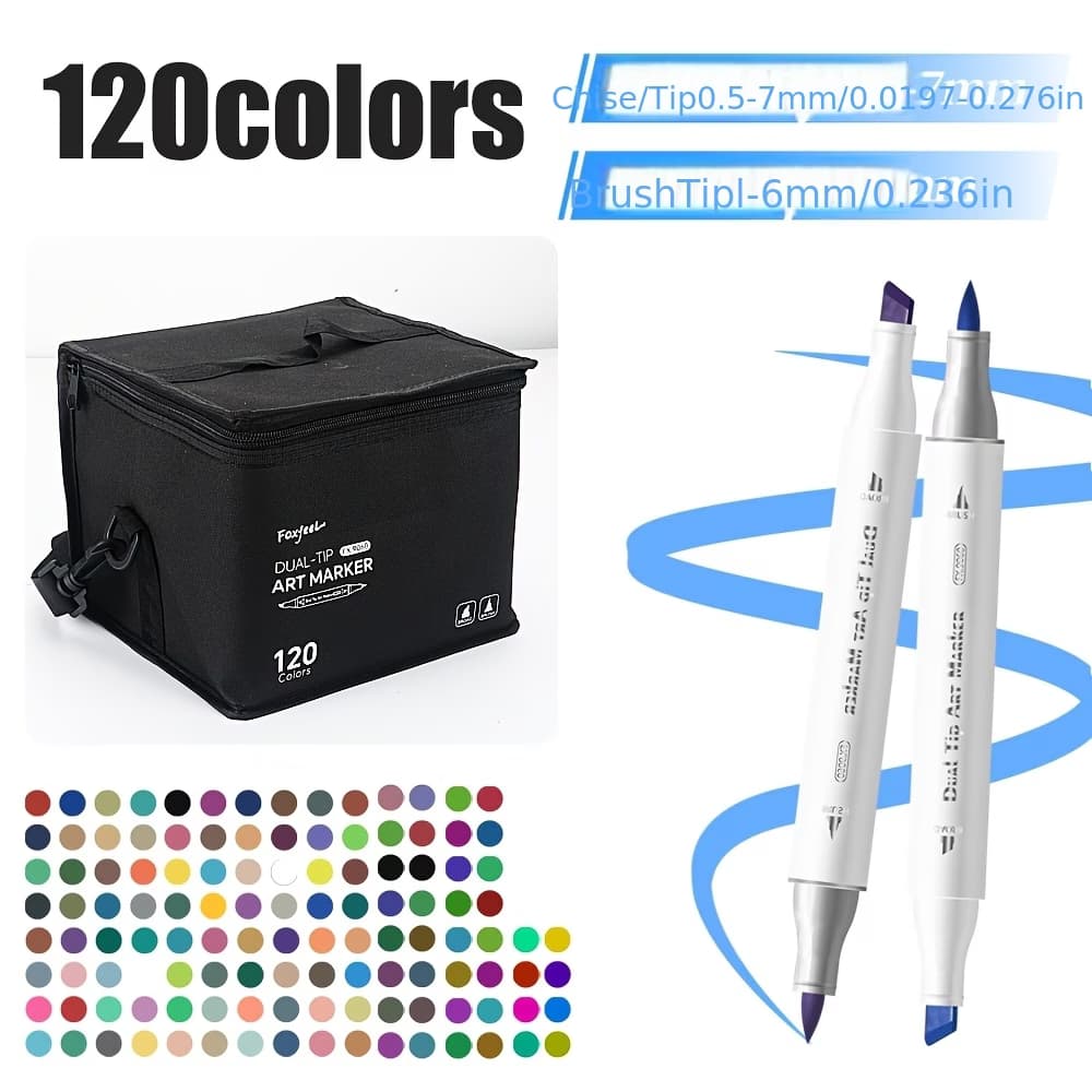 Fox feel alcohol markers (120 colors)