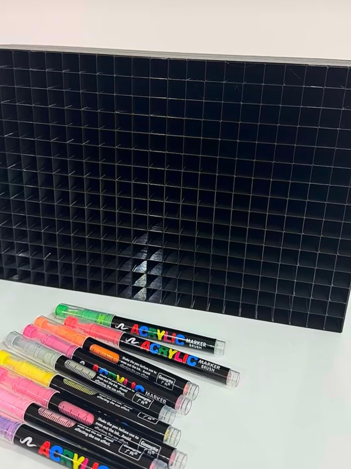 Acrylic markers organizer - 180 colors - White