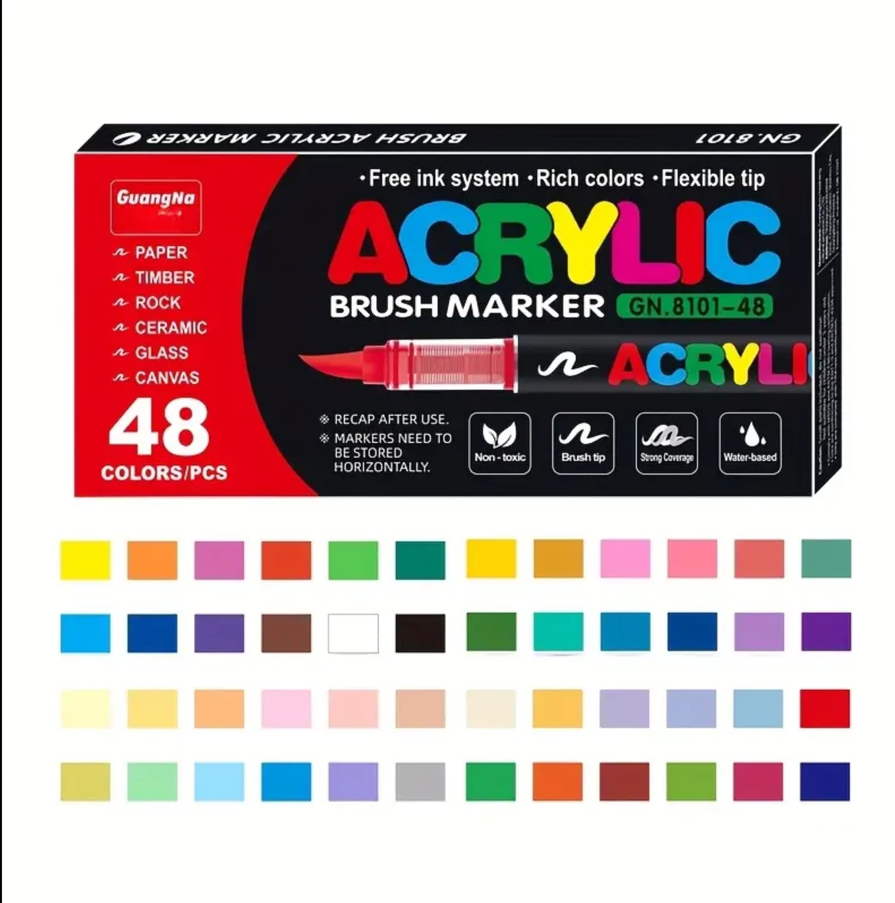Guang Na acrylic markers (48 colors)